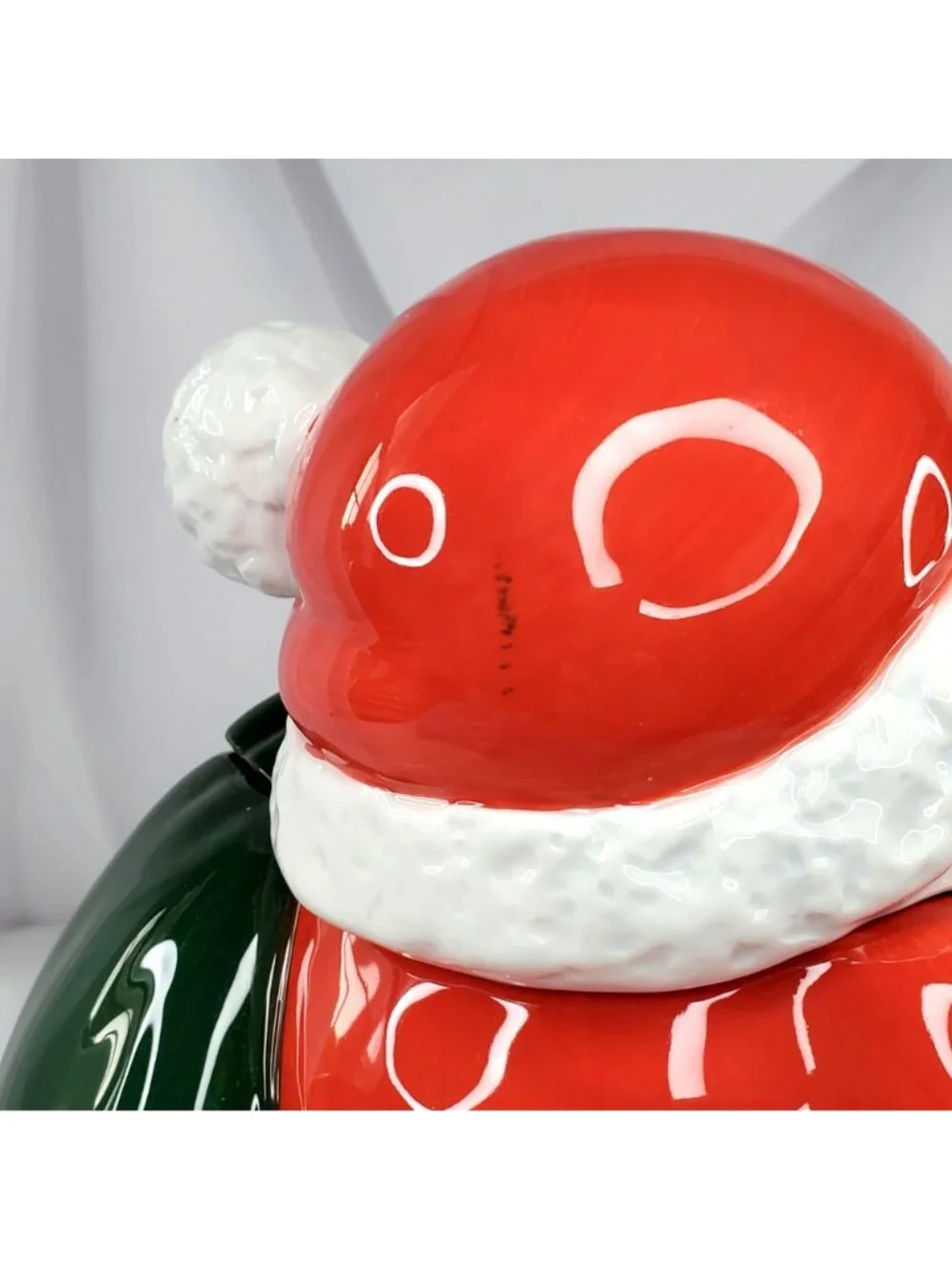 Royal Seasons Ceramic Santa Cookie Jar Hand-Painted 11